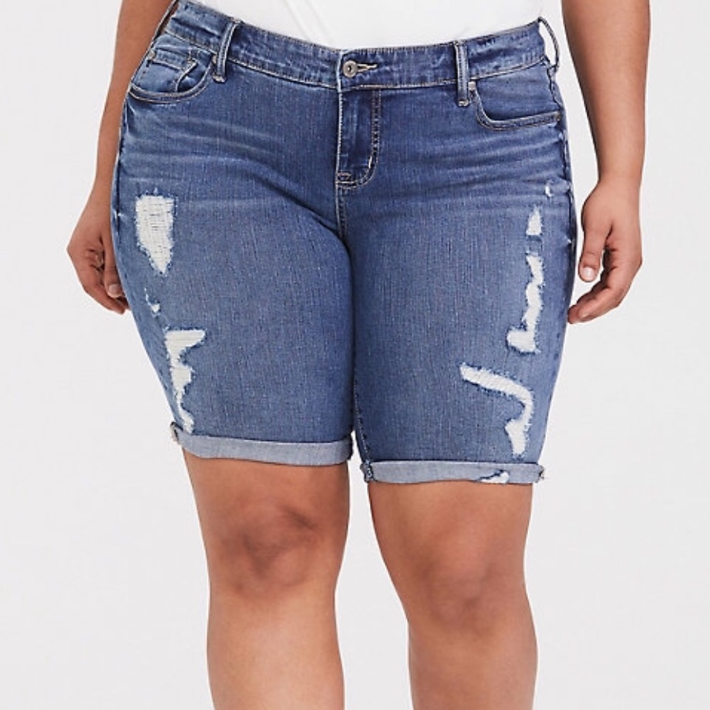Torrid distressed boyfriend jeans